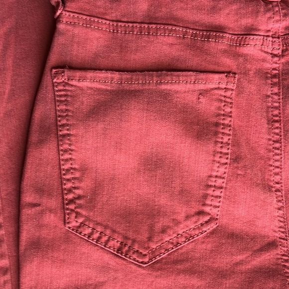 SO high rise burnt orange twill legging skinny pants juniors size 7/28W - Picture 6 of 13